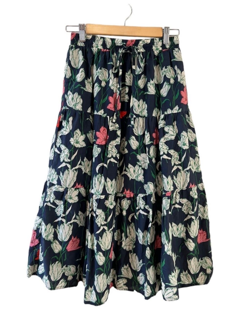 Trovata Birds of Paradis tiered floral maxi peasant skirt Small
